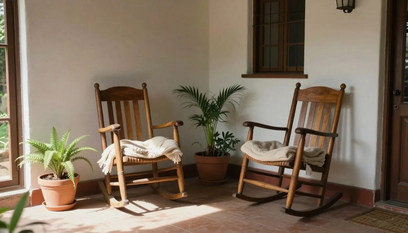 Familia de tres generaciones compartiendo la mesa en un patio argentino a la mañana